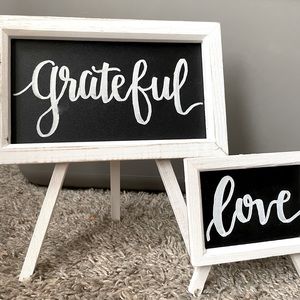 Grateful love signs I made